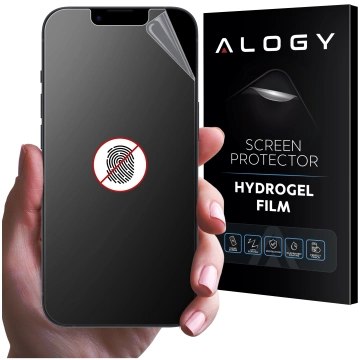 „MATTE“-Folie für Apple iPhone 14 Hydrogel Alogy HydroSkin Matte Pro™ Display für „FINGERPRINT FREE“-Hülle