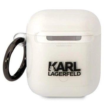 Schutzhülle für Kopfhörer Karl Lagerfeld für AirPods 1/2 Abdeckung transparent Karl`s Head