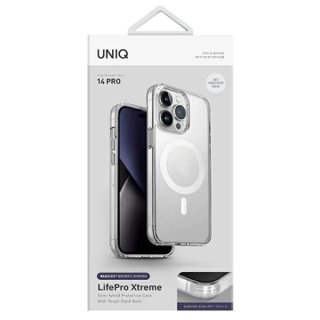 Etui UNIQ LifePro Xtreme do iPhone 14 Pro 6,1" Magclick Charging przeźroczysty/frost clear