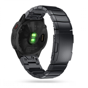 Bransoleta stalowa Steelband do Garmin Fenix 3 / 5X / 3HR / 5X Plus / 6X / 6X PRO / 7X Black