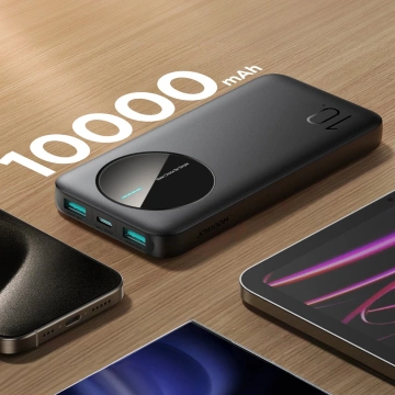 Powerbank Joyroom 10000mAh 12W 3 porty USB szybkie ładowanie czarny