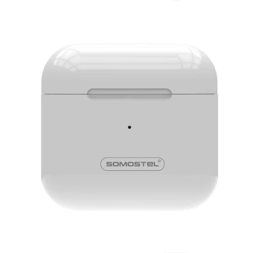 Bluetooth-Kopfhörer SOMOSTEL PRO 4 TWS Weiß BT 5.3 Ohrhörer Geräuschunterdrückung