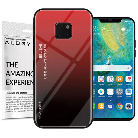 Alogy Aurora Armor Hülle für Huawei Mate 20 Pro Rot und Schwarz 05