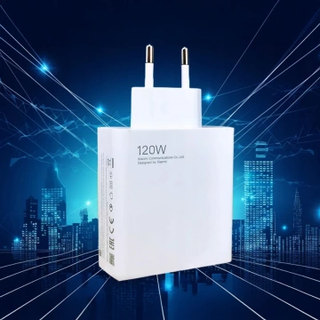 Oryginalna Ładowarka Sieciowa Xiaomi MDY-13-EE 120W Szybkie ładowanie Quick Charge QC 3.0 Biała + Kabel Xiaomi USB do USB-C