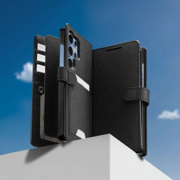 Etui für Samsung Galaxy S25 Ultra Black Spigen Wallet "S"