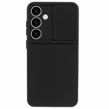 Etui do Samsung Galaxy S24 pancerne obudowa ochrona osłona aparatu Slide Camshield Case Alogy czarne + Szkło