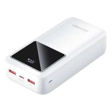 Powerbank Vention FHMW0 30000 mAh, 22,5 W Biały