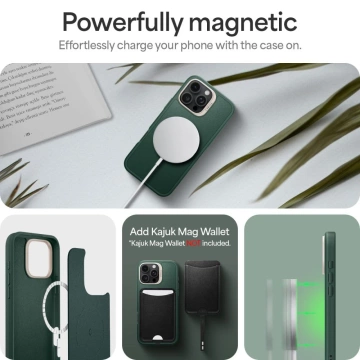 Etui Spigen Cyrill Kajuk Mag MagSafe für iPhone 16 Pro Max Forest Green