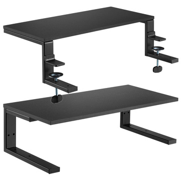 Podstawka stolik półka pod monitor Laptop Komputer Regulowana do biurka blatu Ergo Clamp Riser Czarna