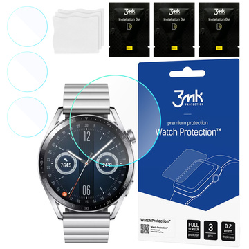 Folia ochronna x3 do Huawei Watch GT 3 Pro 46mm 3mk ARC na ekran Watch Protection™