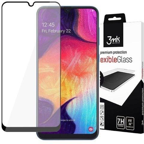 Szkło 3mk Flexible Glass Max 7H do Samsung Galaxy A30S/A50/A50S Black