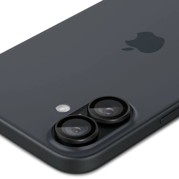 Szkło hartowane osłona aparatu Spigen Optik.Tr "EZ FIT" Camera Protector 2-PACK do Apple iPhone iPhone 16 / 16 Plus Black