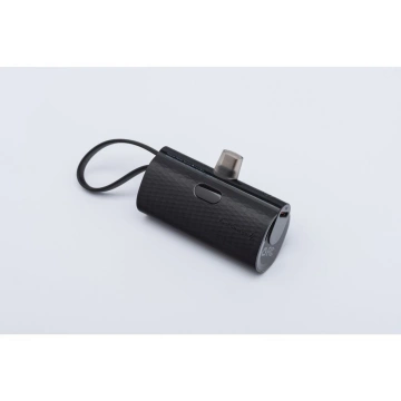 FORCELL F-ENERGY Power Plug F5K3 Powerbank mit integriertem Typ-C PD-Anschluss 20W 5000mAh Schwarz