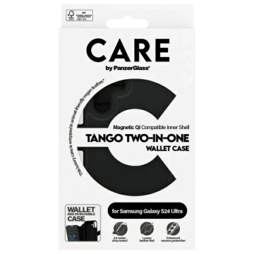 Etui do Samsung Galaxy S24 Ultra CARE by PanzerGlass Feature Tango Wallet 2w1 Czarny