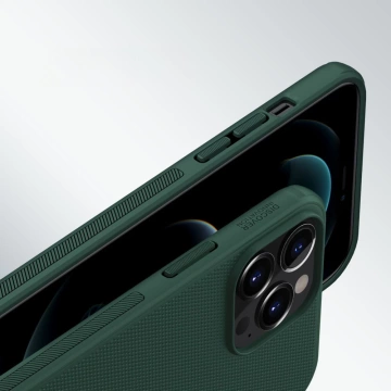 Nillkin Super Frosted Shield wzmocnione etui pokrowiec + podstawka iPhone 13 Pro Max czarny
