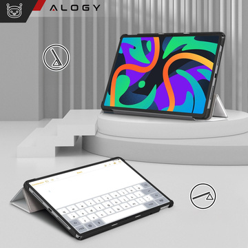 Etui do Lenovo Tab K11 / K11E 11” M11 10.95" TB330FU / TB330XU / TB331FC obudowa na tablet Case Alogy Book Cover Sleeping Cat + Szkło + Rysik