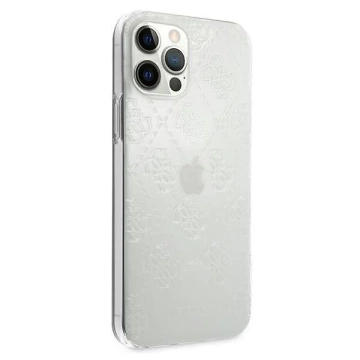 Guess GUHCP12M3D4GTR iPhone 12/12 Pro 6,1" transparent hardcase 4G 3D Pattern Collection
