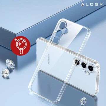 Etui do Samsung Galaxy S24 FE obudowa ochronna na telefon Alogy HybridShield™️ Case Przezroczyste + szkło hartowane