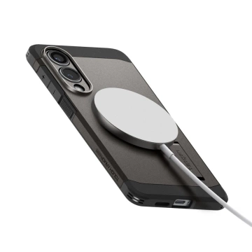 Etui do Samsung Galaxy S25 Edge Spigen Tough Armor Mag Szaro-Czarne