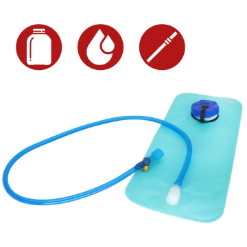 Fahrradrucksack mit 2-Liter-Trinkblase für Radfahrer, Läufer und alle, die gerne Rad fahren, Schwarz