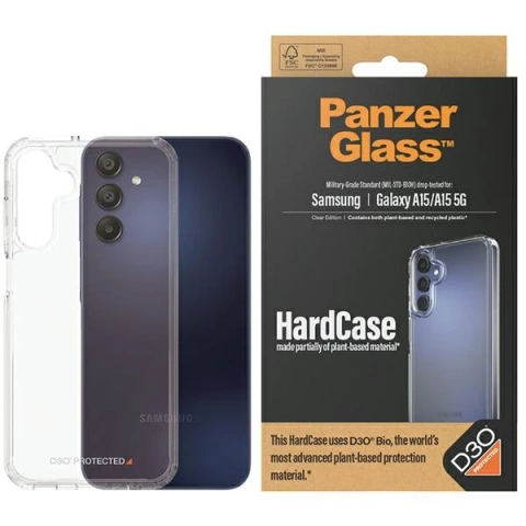 Etui do Samsung Galaxy A15 5G/4G PanzerGlass HardCase D3O MagSafe Transparentne