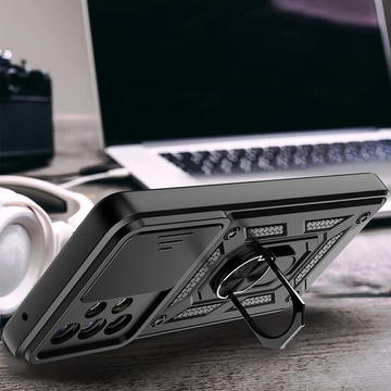 Etui Alogy Camshield Stand Ring z osłonką na aparat do Samsung Galaxy A73 / A73 5G