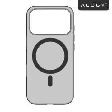 Apple iPhone 17 Pro Hülle – Matte MagSafe-Abdeckung mit Linsenschutz, schlank und kratzfest, perfekte Passform – Alogy Skinny MatteCase™ Schwarz