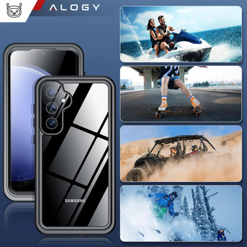 Hülle für Samsung Galaxy S23 FE Armored 360 Case wasserdicht Armor IP68 Alogy schwarz