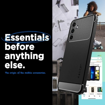 Etui Spigen Rugged Armor do Samsung Galaxy A25 5G Matte Black