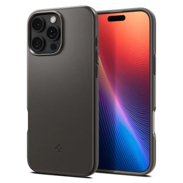 Etui do iPhone 16 Pro Spigen Thin Fit Mag Gunmetal MagSafe