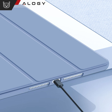Hülle für Apple iPad 10.2 9 Gen 8/7 2021/2020/2019 Smart Pencil Case Alogy TPU Tablet Cover Blau