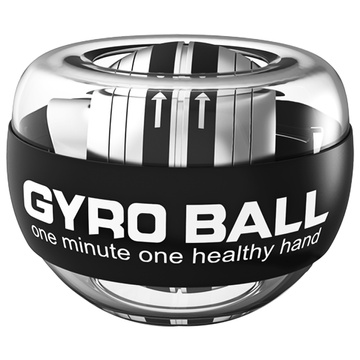 Gyro Ball Alogy Ball zum Trainieren des Handgelenks Powerball Handgriff zur Stärkung der Muskulatur Gyro Ball Schwarz