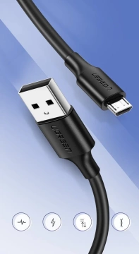 Ugreen Kabel USB - Micro USB 2A 2m schwarz (60138)