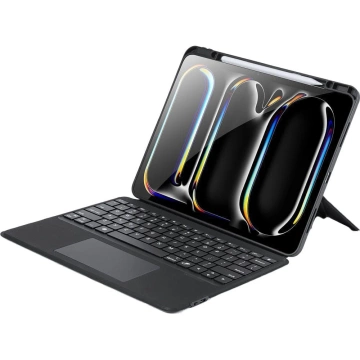 Schutzhülle mit Bluetooth-Tastatur für iPad Pro 13 (2024) DUX DUCIS DK Schwarz