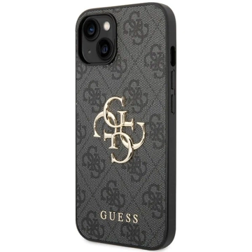 Etui Guess GUHCP15M4GMGGR für iPhone 15 Plus 6,7" Hardcase 4G Big Metal Logo schwarz/grau