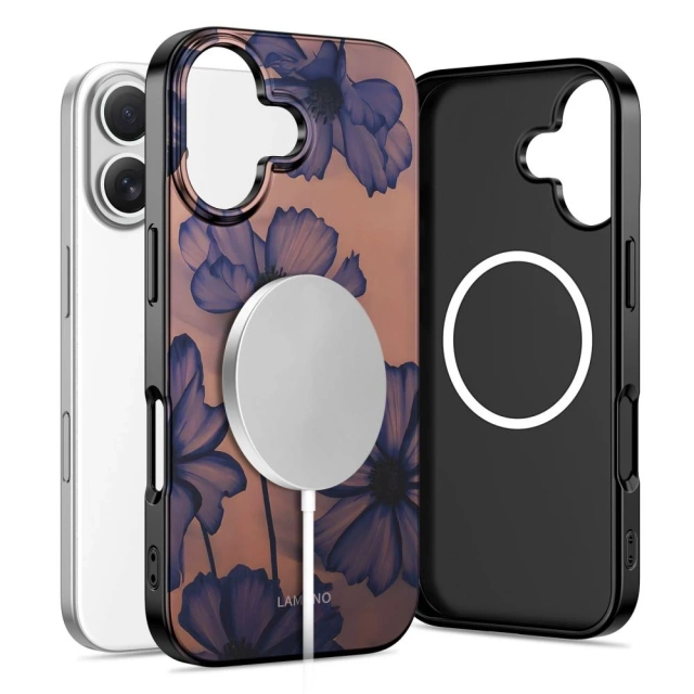 Etui Ochronne do iPhone 16 Tech-Protect Lamano MagSafe Velvet Night