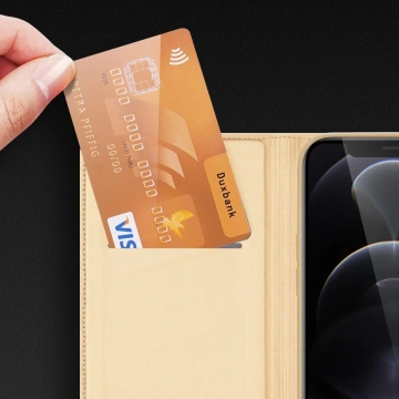 Dux Ducis Skin Pro kabura etui pokrowiec z klapką iPhone 13 Pro czarny