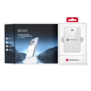 Powerbank MagSafe Forcell F-Energy F5K8 5000mAh QC4.0 PD3.0 Weiß