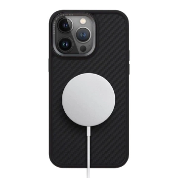 Etui do iPhone 15 Pro UNIQ Keva Black MagSafe
