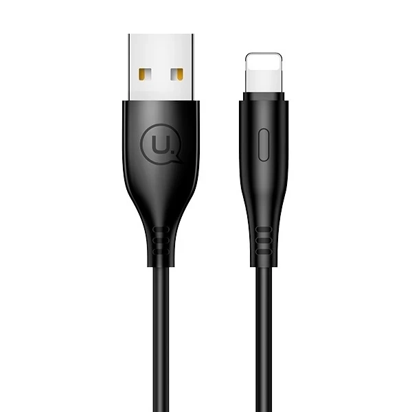 USAMS Kabel U18 Lightning 2A Fast Charge 1m Czarny/Schwarz SJ266USB01 (US-SJ266)