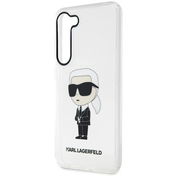 Etui ochronne na telefon Karl Lagerfeld KLHCS23MHNIKTCT do Samsung Galaxy S23+ Plus S916 transparent hardcase Ikonik Karl Lagerfeld