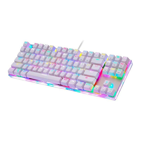 Mechanische Gaming-Tastatur Motospeed K87S RGB (weiß)