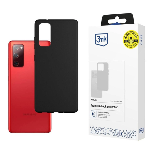 Matte Case 3mk Matt Phone Resistant Case für Samsung Galaxy S20 FE 5G Schwarz