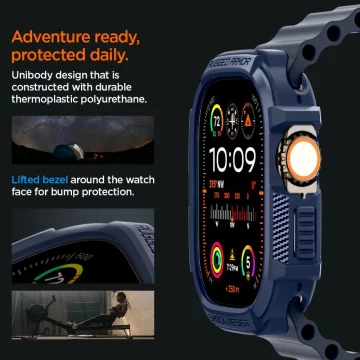 Etui Spigen Rugged Armor für Apple Watch Ultra 1 / 2 (49 mm) Marineblau