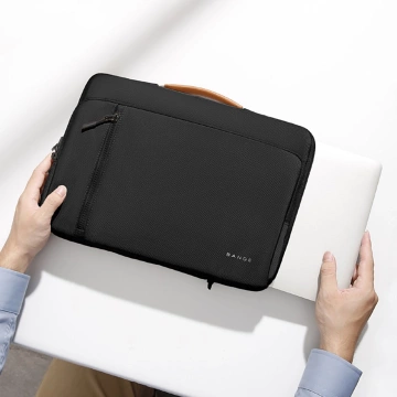 Bange wasserdichter Rucksack für 15,6-Zoll-Laptop, Stadtreisender, 45 x 30 x 16 cm, für Arbeit, Flugzeug, Herren, Damen, mit USB-Anschluss Schwarz
