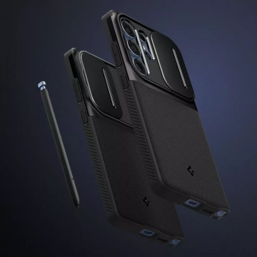 Etui do Samsung Galaxy S25 Ultra Black Spigen Optik Armor