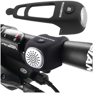 Dzwonek elektryczny na rower na kierownicę RockBros CB1709 Czarny