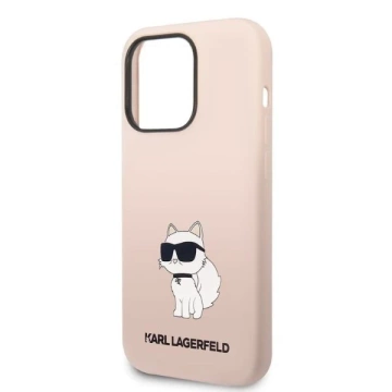 Karl Lagerfeld Case KLHCP14XSNCHBCP für iPhone 14 Pro Max 6.7" Hardcase Silikon Choupette pink/pink