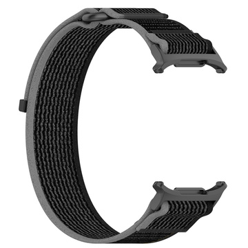 Opaska do smartwatcha Nylonowy Pasek na zegarek do Samsung Galaxy Watch Ultra 47mm Czarny