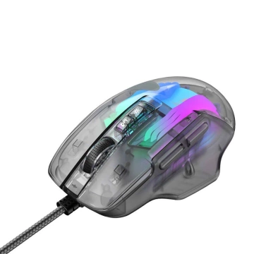 Havit MS1011SE RGB Kabelgebundene Gaming-Maus 7200 DPI Transparent/Schwarz